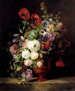 unknow artist Floral, beautiful classical still life of flowers.078 oil on canvas